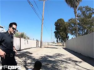 poke the Cops - white chick cop boinked by trio BBCs