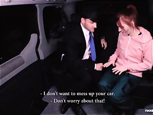 romped IN TRAFFIC - super-steamy backseat smash with Czech babe